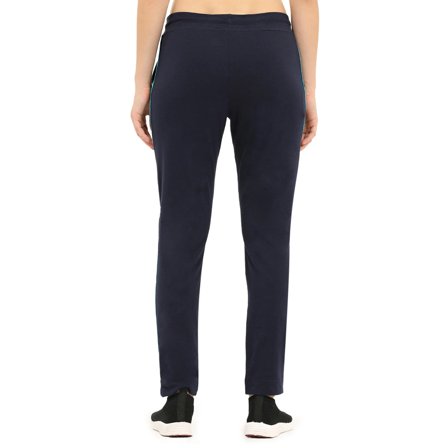 Women Navy Casual Sports Lower Wear Pants - Image 2