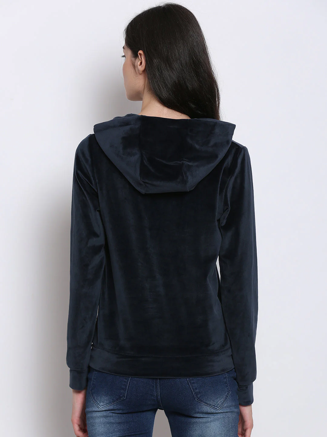 Women Navy Hoodie - Image 5