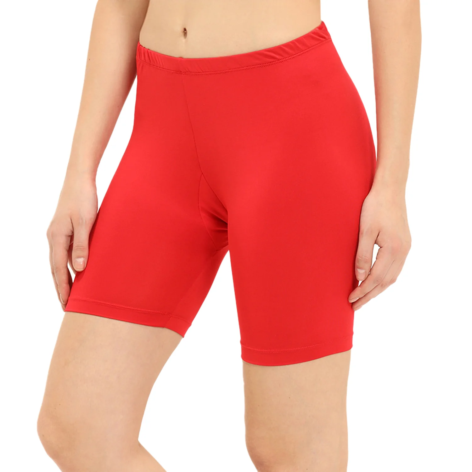Women Red Cycling Shorts - Image 3