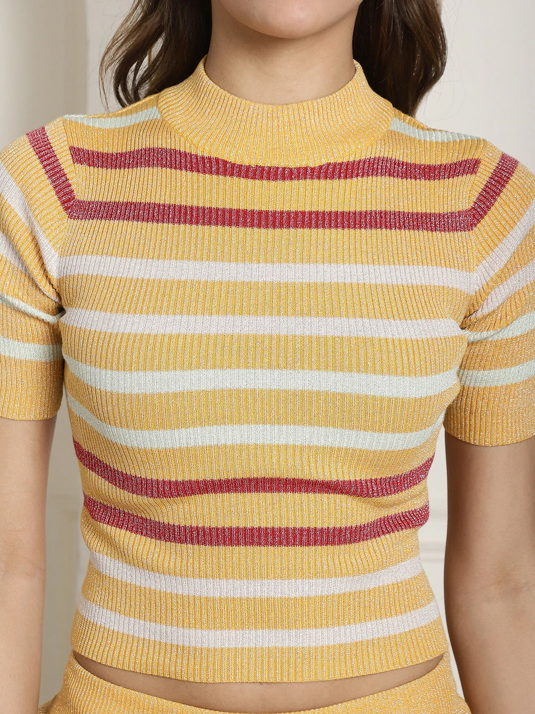 Women Striped Skirt Set - Image 7