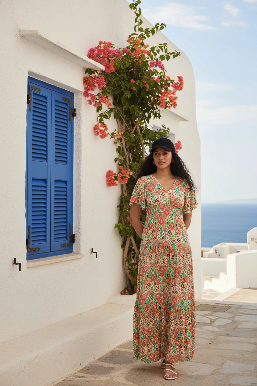 Women Viscose Vibrant Dress