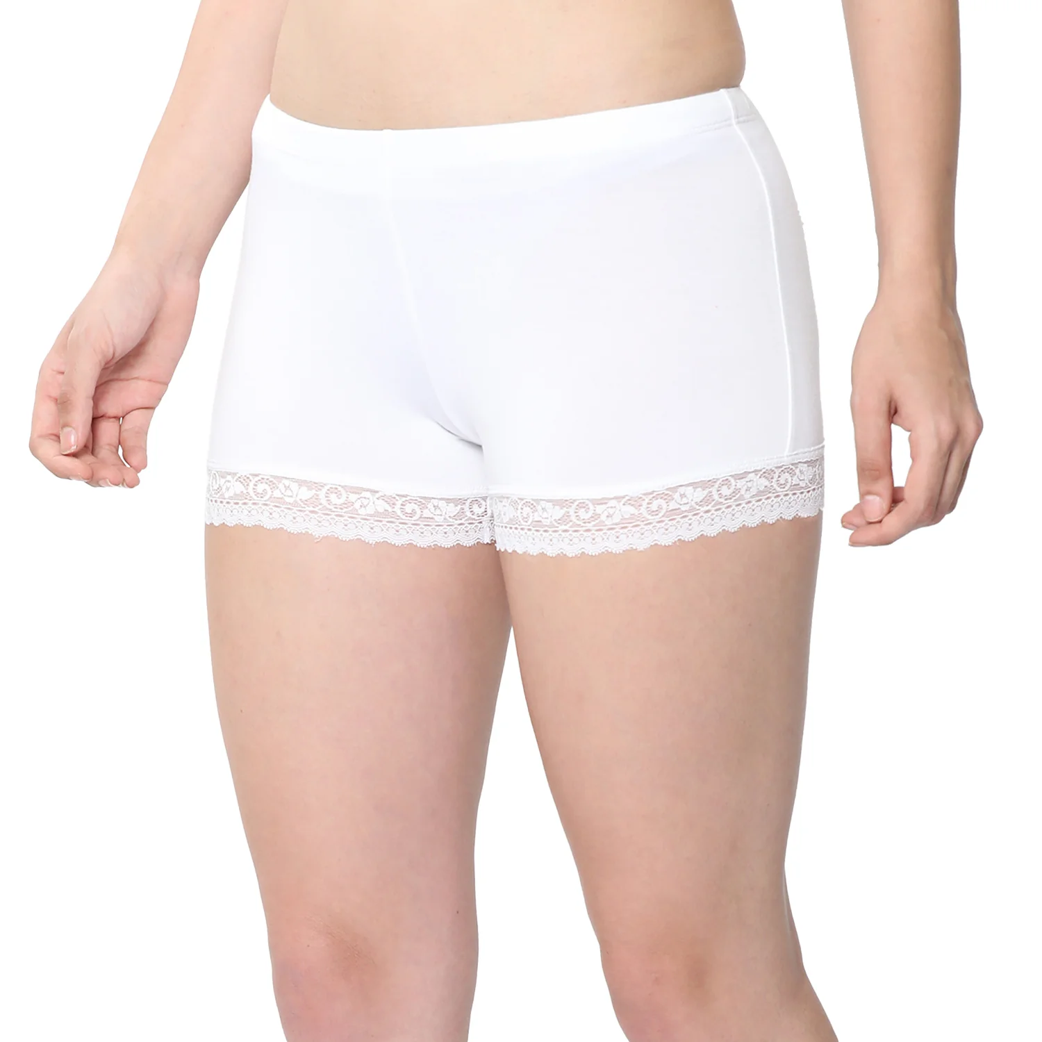 Women White Ultralight Hot Shorts - Image 3