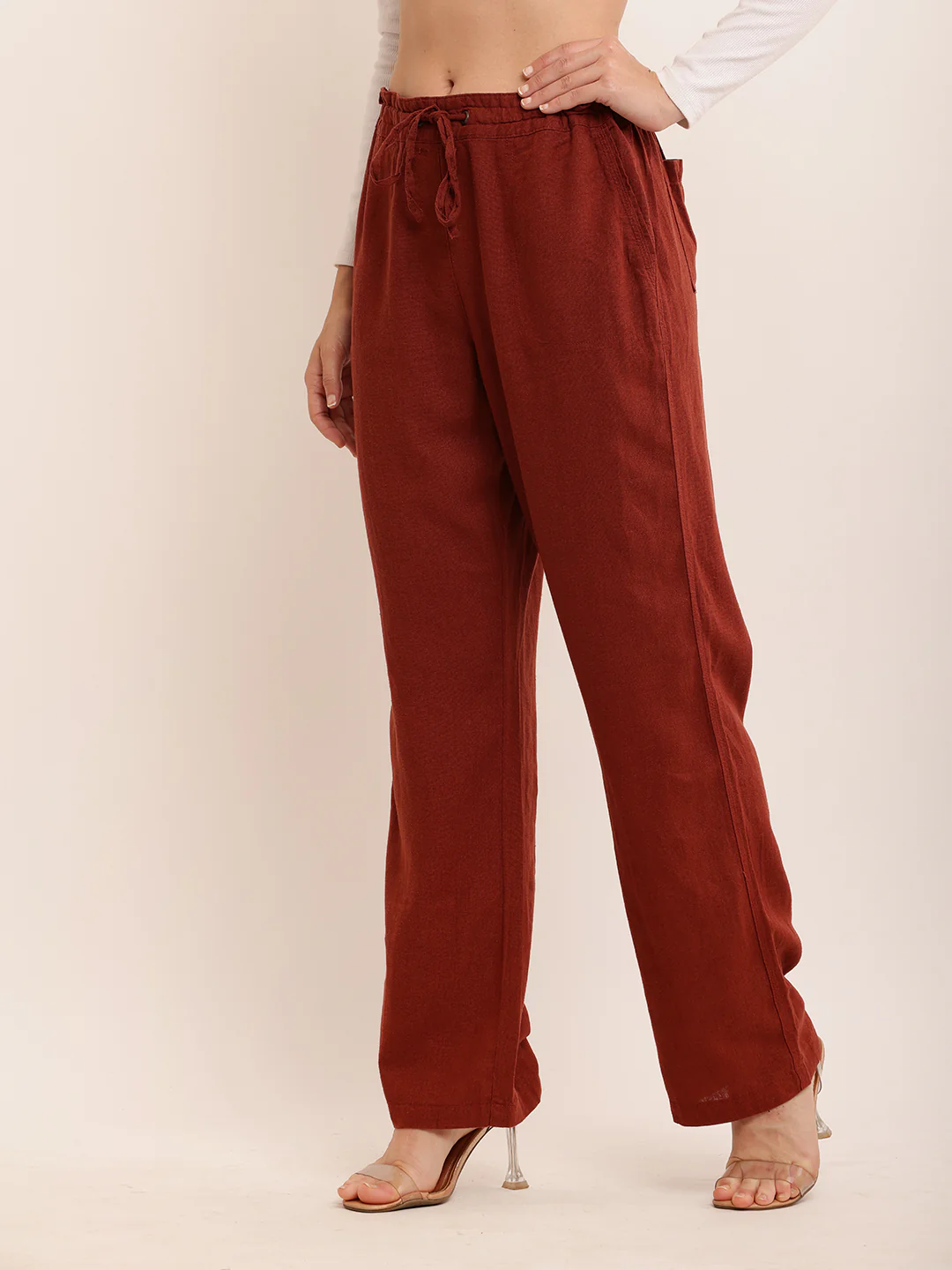 Women Wide Leg Comfort Pants - Image 5