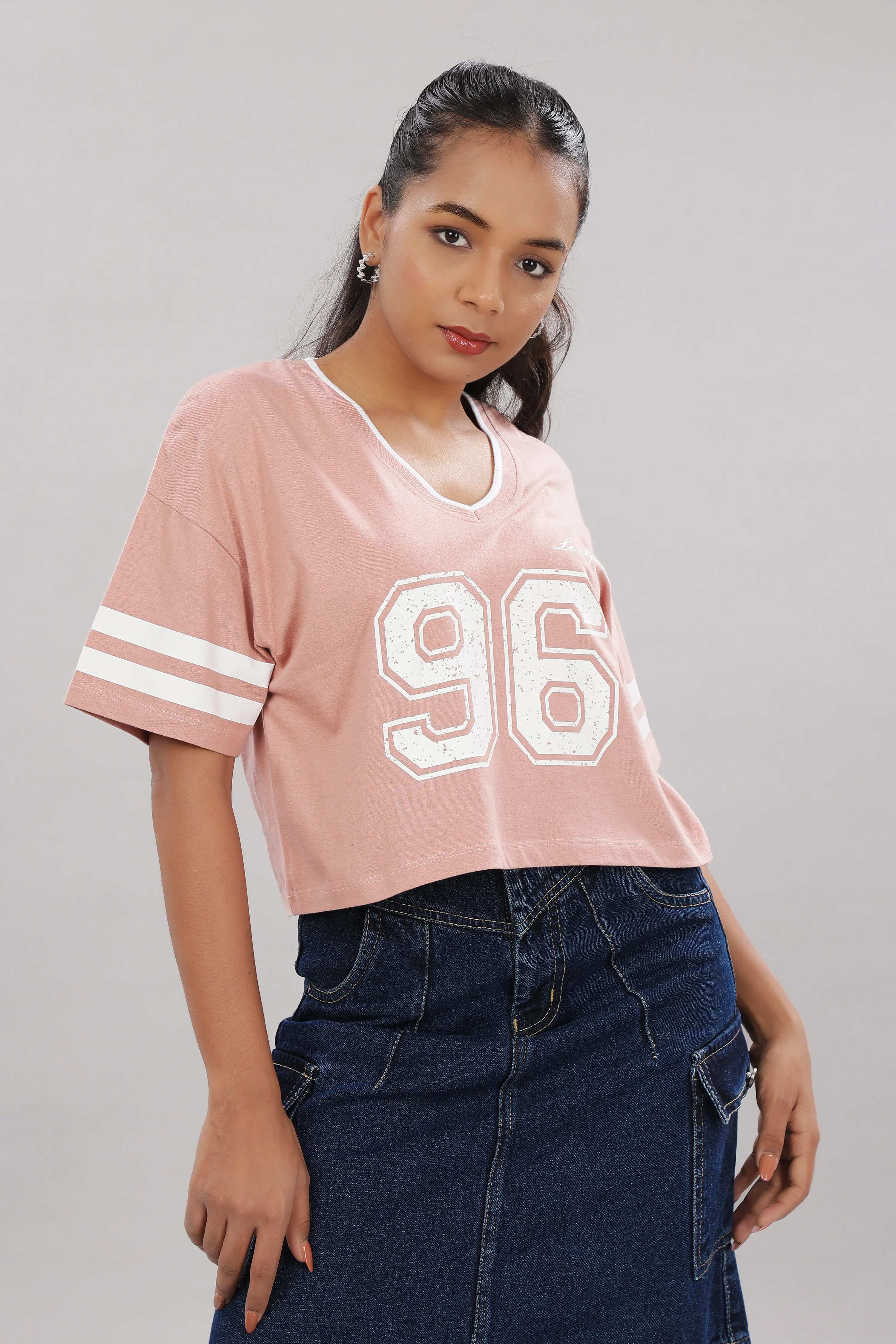 Women Printed pink Cotton Tshirt - Image 6